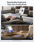 purple ipad case with detachable keyboard