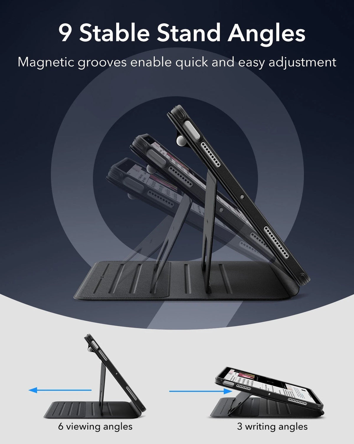 iPad Air 11" (M4) 2026 Shift Magnetic Case - Black ESR ESR