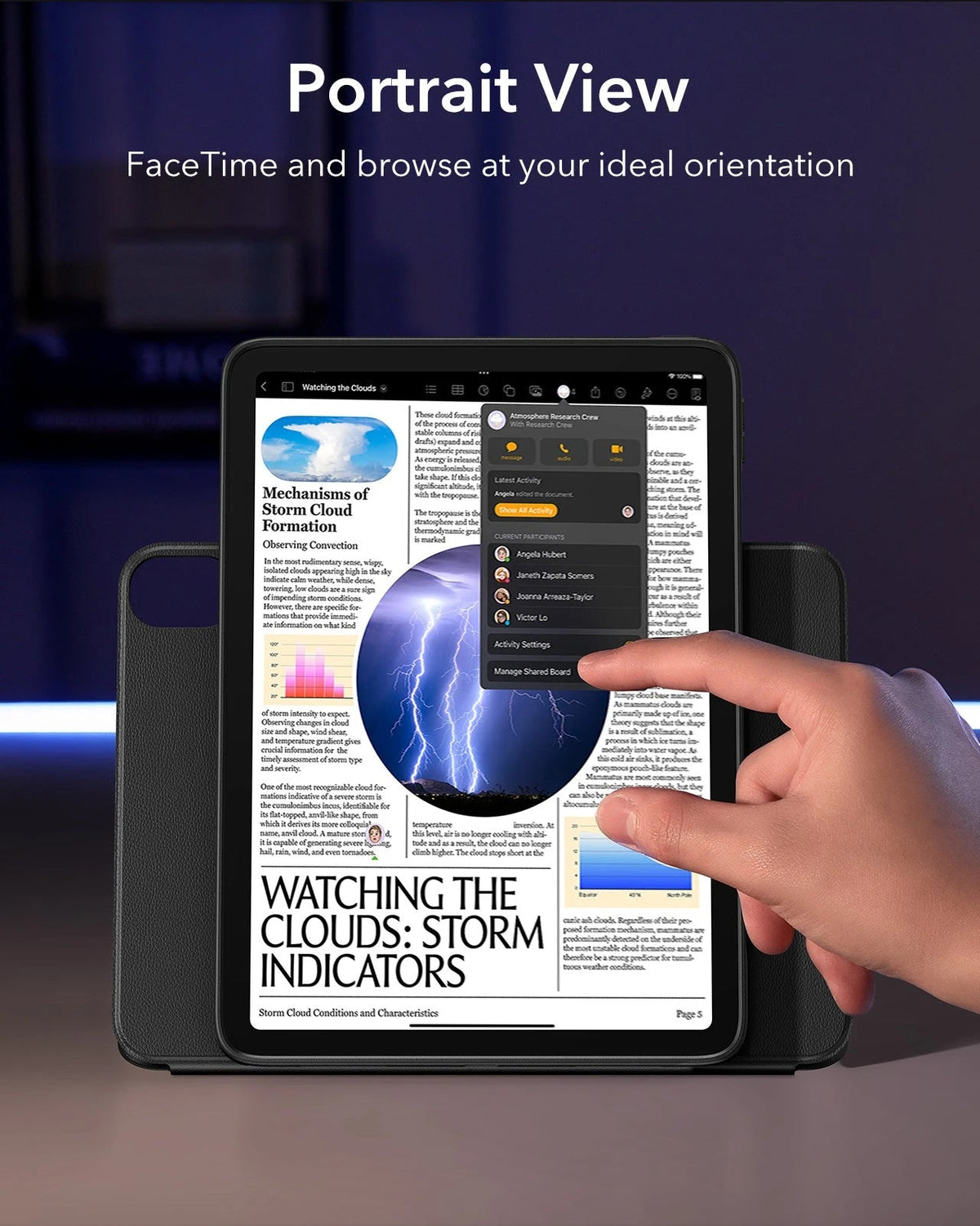 iPad Air 13" (2025) Shift Magnetic Case - Black ESR ESR
