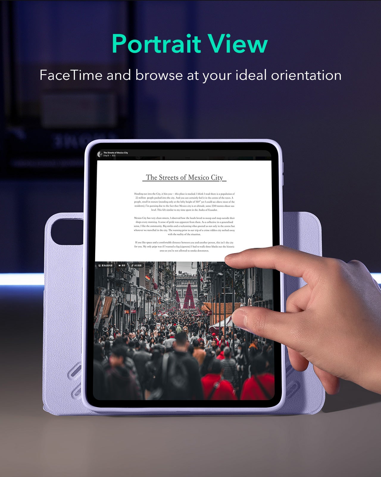 iPad Air 13" (2025) Shift Magnetic Case - Light Purple ESR ESR