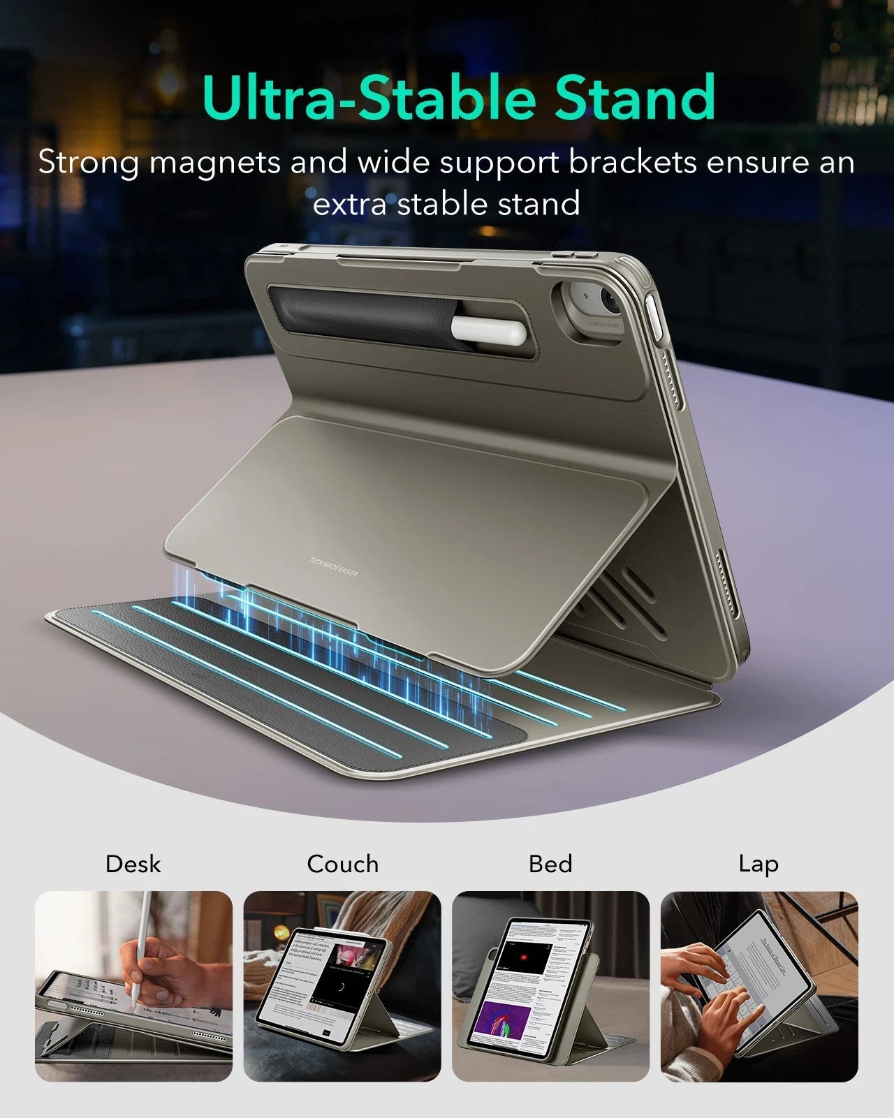 iPad Air 13" (2025) Shift Magnetic Case - Titanium ESR ESR