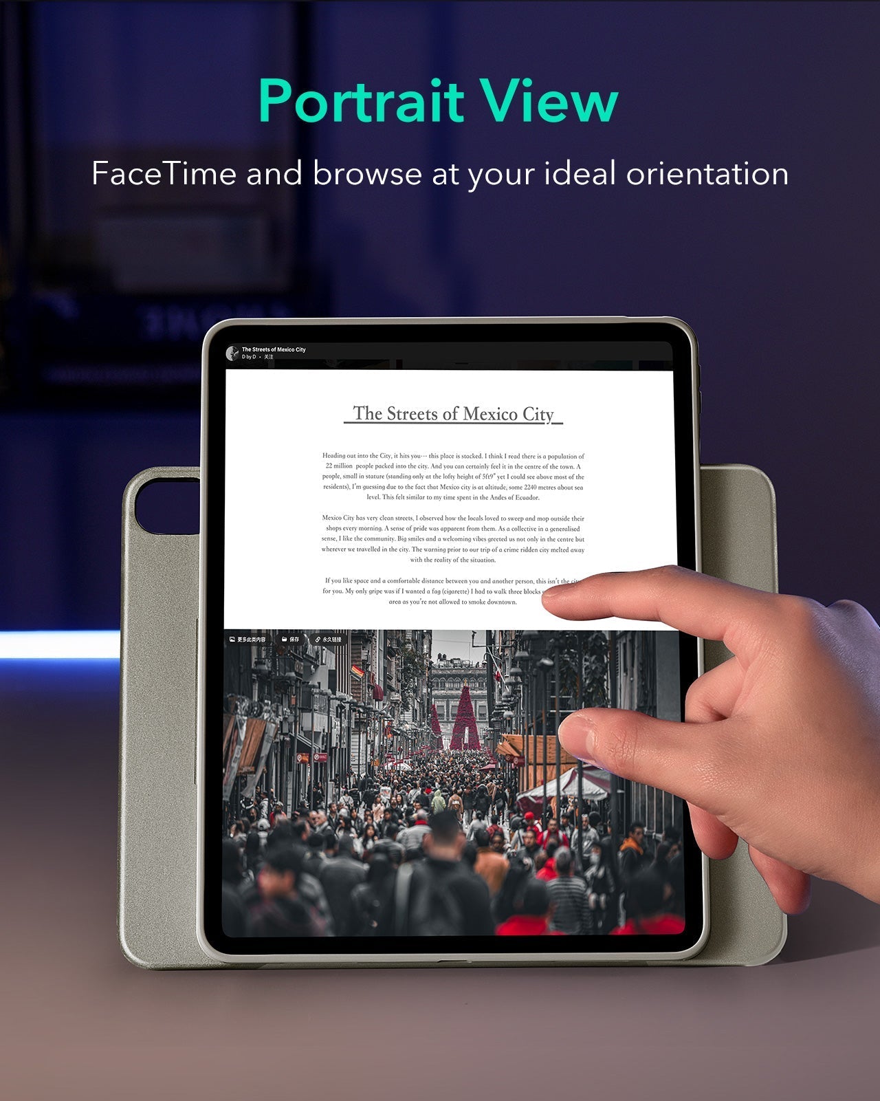 iPad Air 13" (2025) Shift Magnetic Case - Titanium ESR ESR