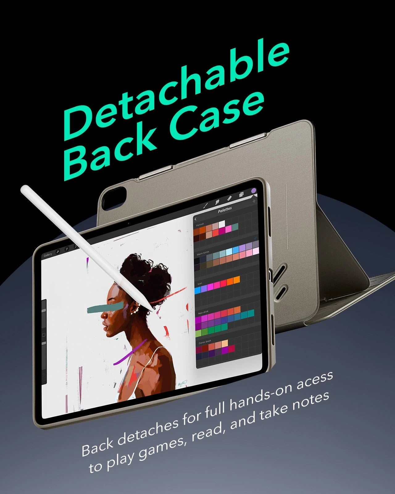 iPad Air 13" (2025) Shift Magnetic Case - Titanium ESR ESR