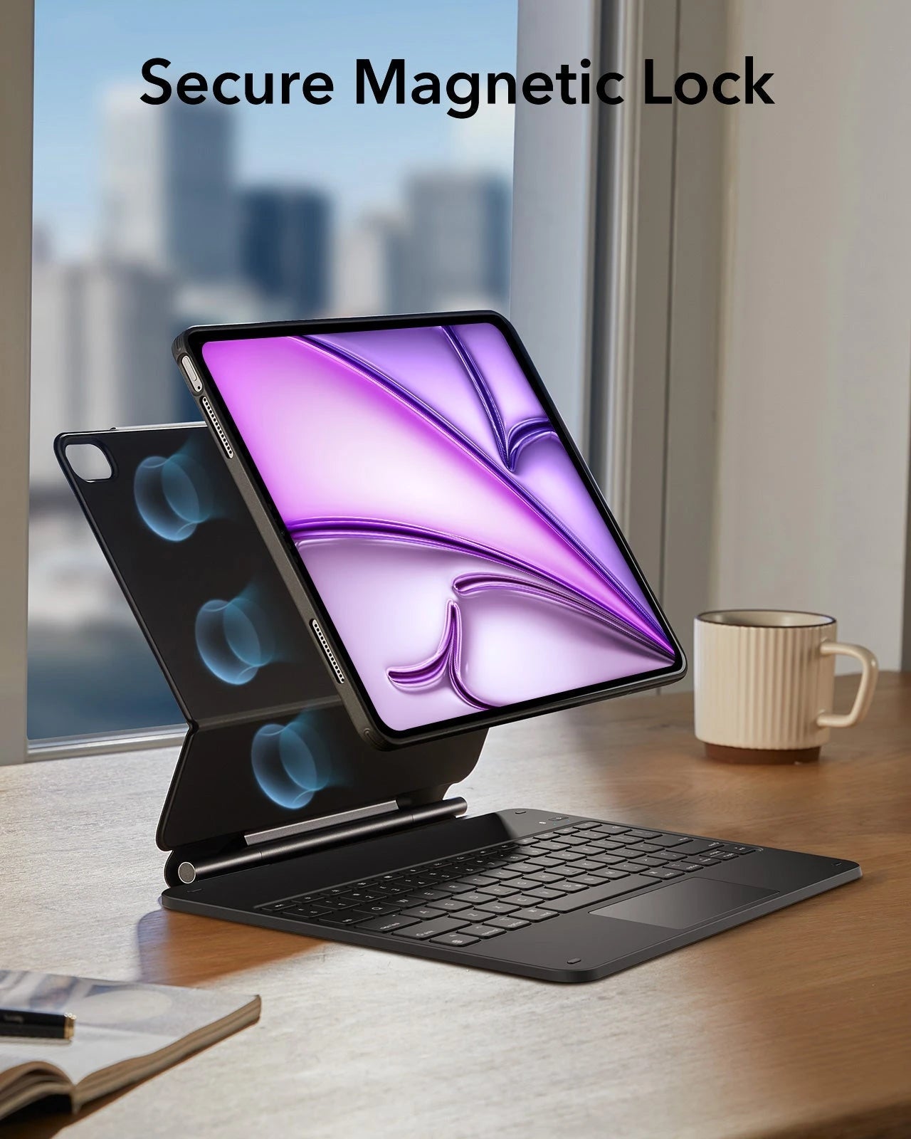 ipad_air_magnetic_case_360_with_keyboard_secure magnetic lock