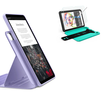 iPad Air 13" (M4) 2026 Bundle Shift Magnetic Case & Armorite® Paper-Feel Protection - Light Purple ESR ESR