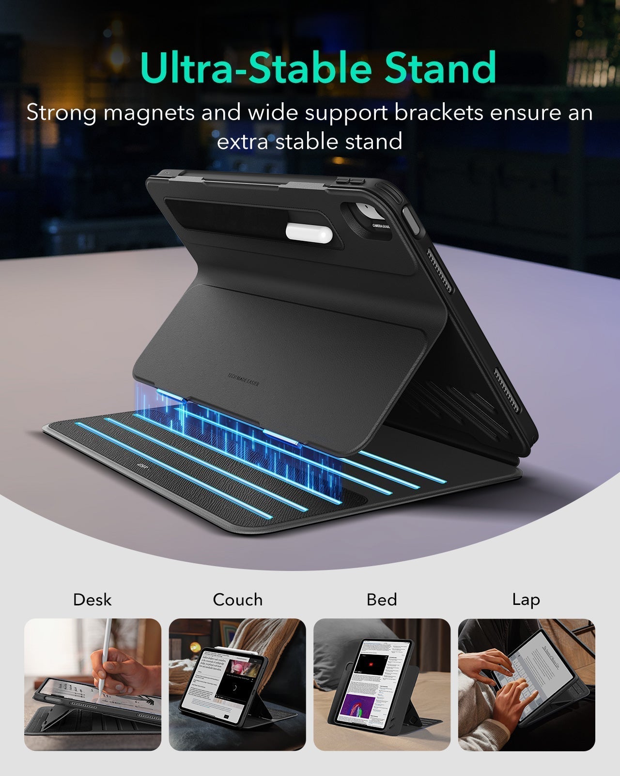 iPad Air 13" (M4) 2026 Bundle Shift Magnetic Case & Armorite® Protection - Black ESR ESR