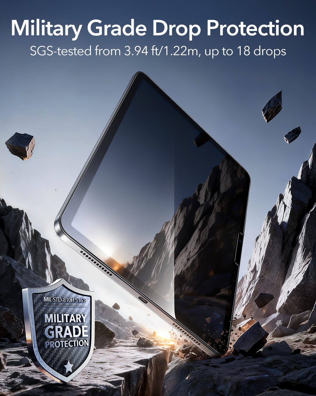 iPad Air 13" (M4) 2026 Bundle Shift Magnetic Case, Papel-Feel Magnetic & Armorite® Protection - Black ESR ESR