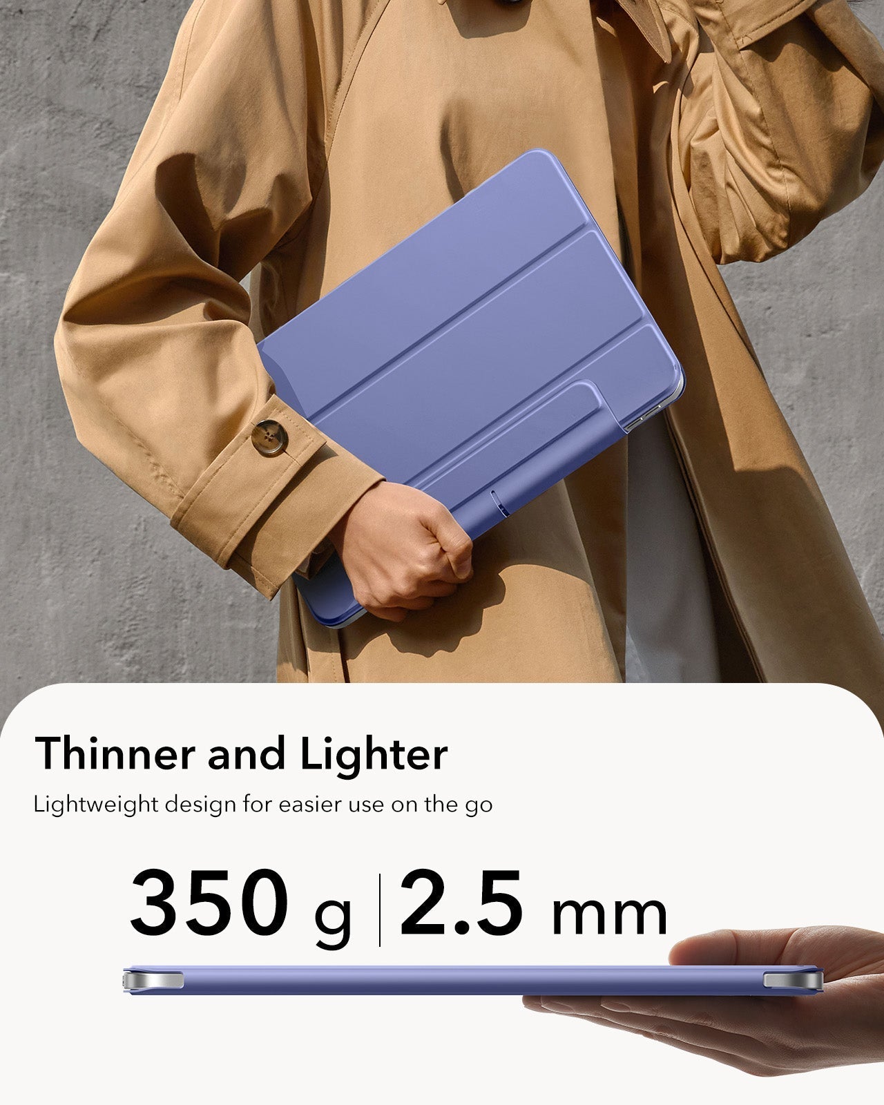 iPad Air 13" (M4) 2026 Rebound Magnetic Case - Purple ESR ESR