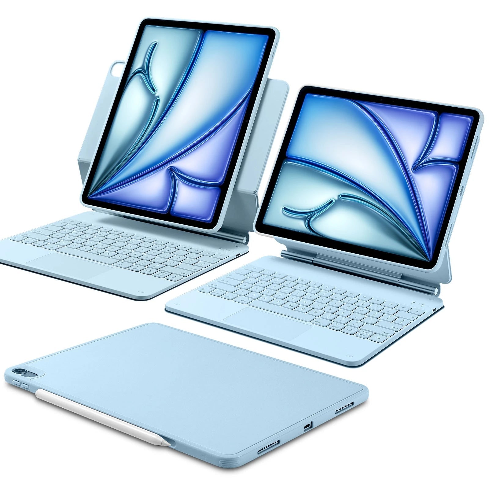 iPad Air 13" (M4) 2026 Rebound Magnetic Keyboard Case 360 - US Layout-Blue ESR ESR