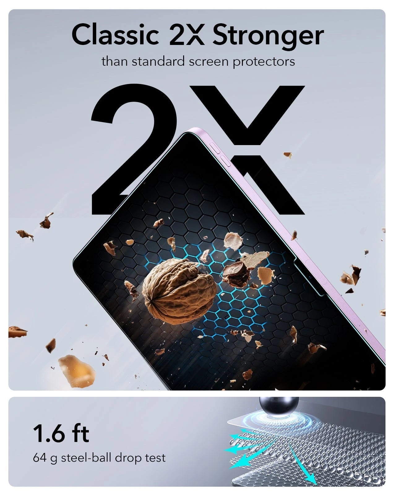 iPad Air 13" (M4) 2026 UltraFit Classic Screen Protector - 2 Pack ESR ESR