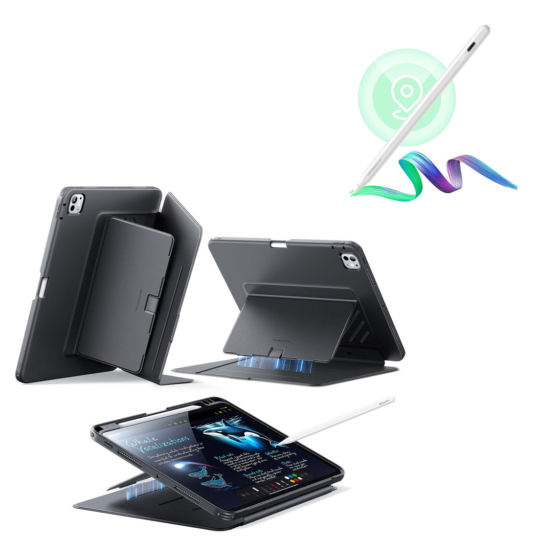 iPad Pro 11″ (2024) Flip Magnetic Case with Pencil Bundle - Black ESR ESR