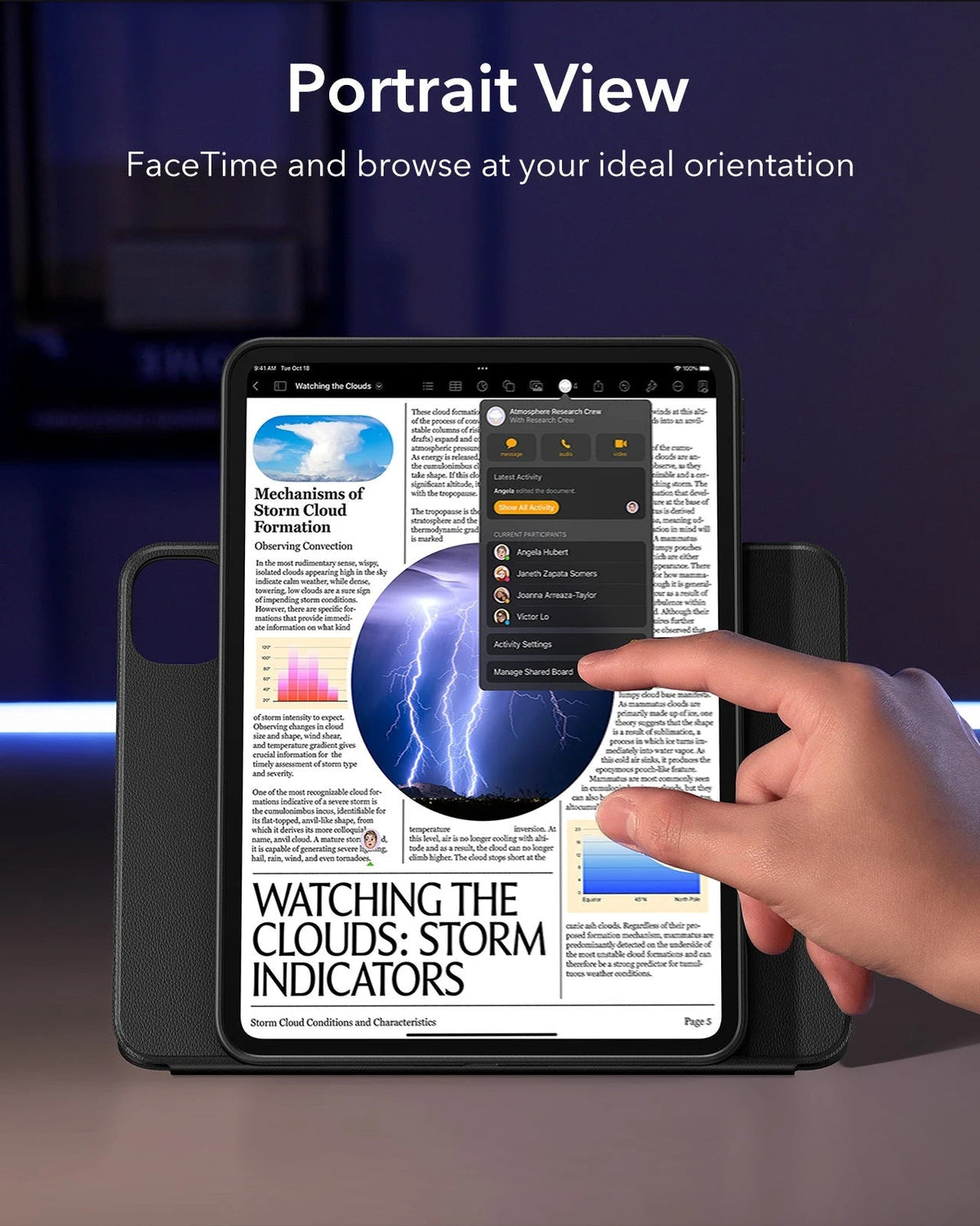 iPad Pro 11ʺ (2024) Shift Magnetic Case - Black ESR ESR