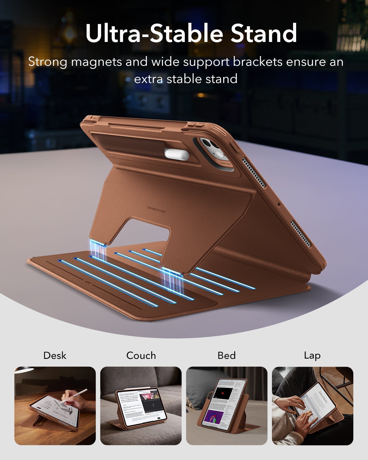 iPad Pro 11ʺ (2024) Shift Magnetic Case - Brown ESR ESR