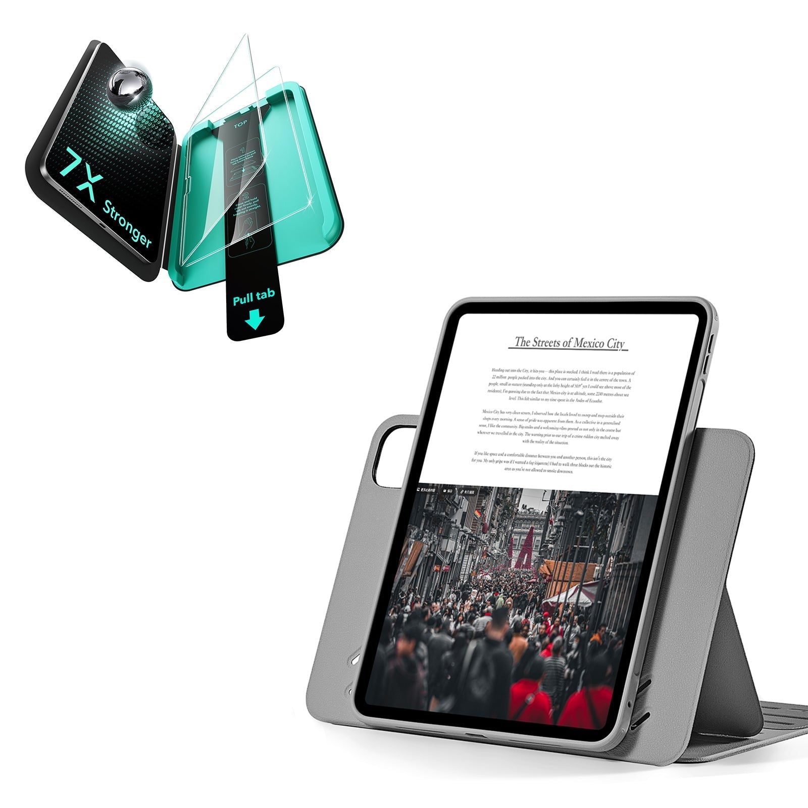 iPad Pro 11" (2025) Bundle Shift Magnetic Case & Armorite® Protection - Gray ESR ESR