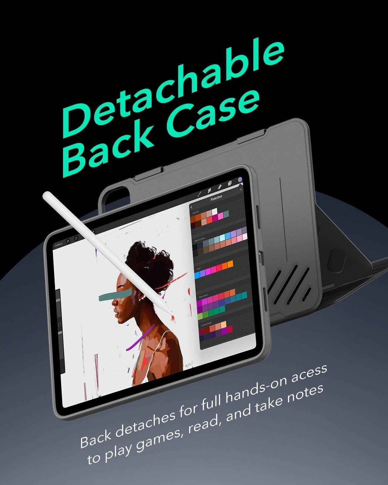 iPad Pro 11" (2025) Bundle Shift Magnetic Case & Armorite® Paper-Feel Protection - Gray ESR ESR