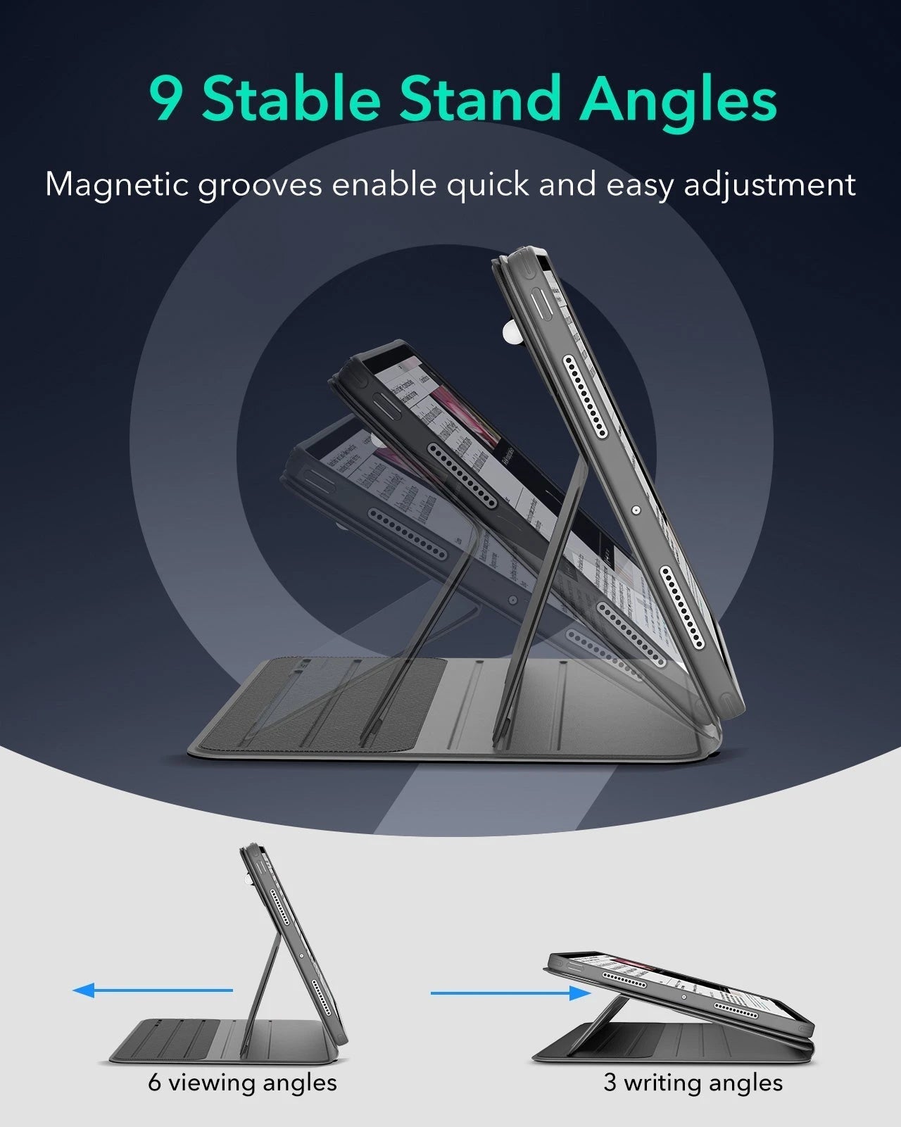 iPad Pro 11" (2025) Bundle Shift Magnetic Case & Armorite® Paper-Feel Protection - Gray ESR ESR