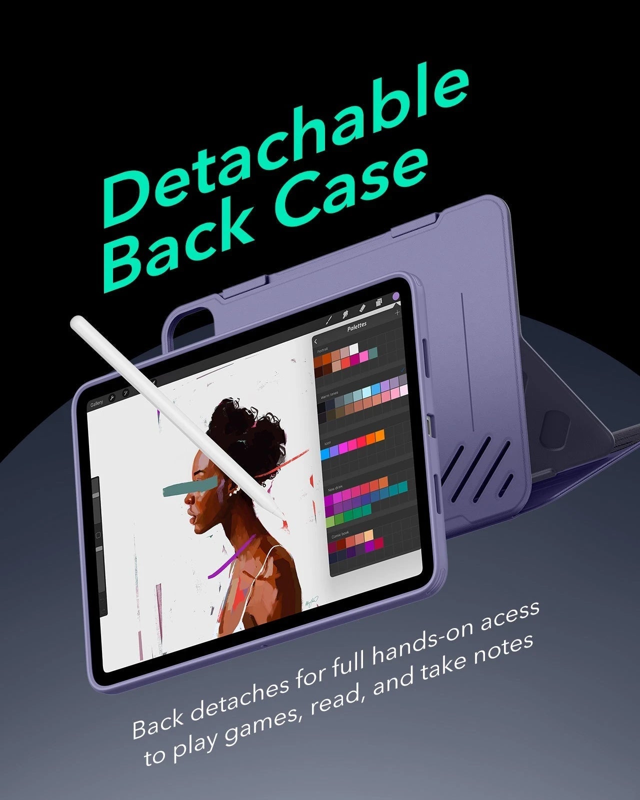 iPad Pro 11" (2025) Bundle Shift Magnetic Case & Armorite® Protection - Purple ESR ESR