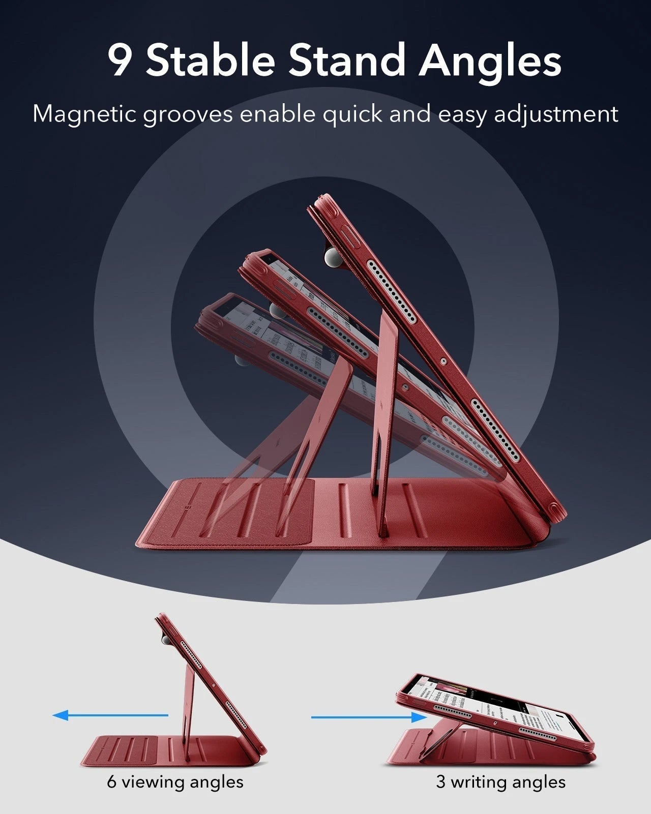 iPad Pro 11" (2025) Bundle Shift Magnetic Case & Armorite® Paper-Feel Protection - Red ESR ESR