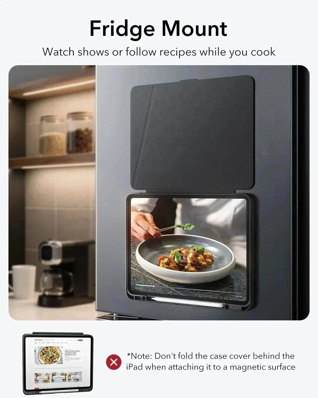 iPad Pro 13" (2024) Flip Magnetic Case with Pencil Holder - Black ESR ESR