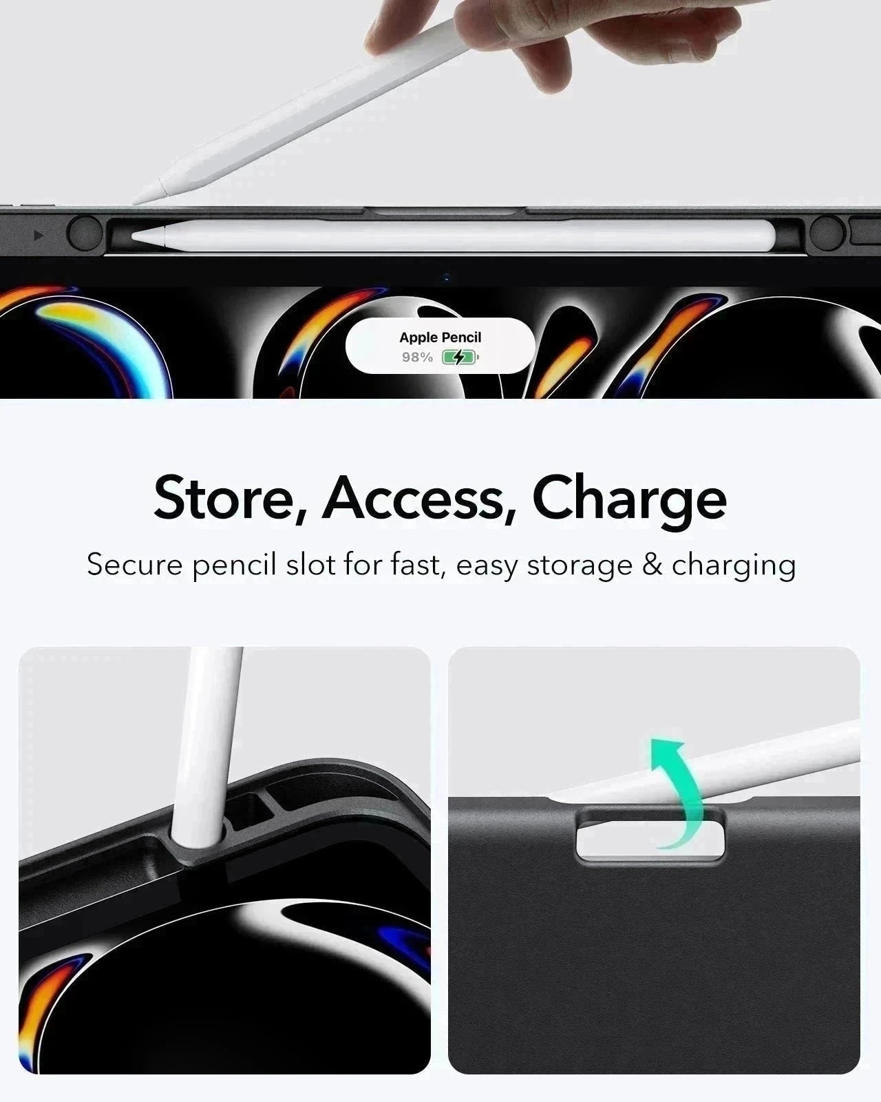 iPad Pro 13" (2024) Flip Magnetic Case with Pencil Holder - Black ESR ESR