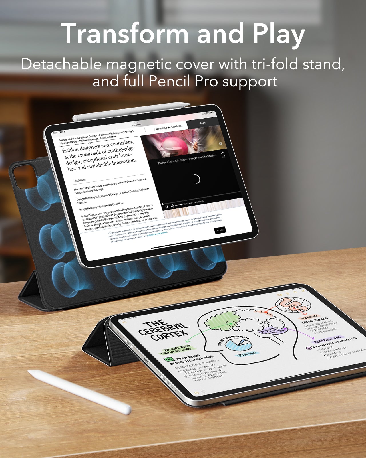 Slim iPad Pro 13-inch Case (M5) with Tri-Fold Stand