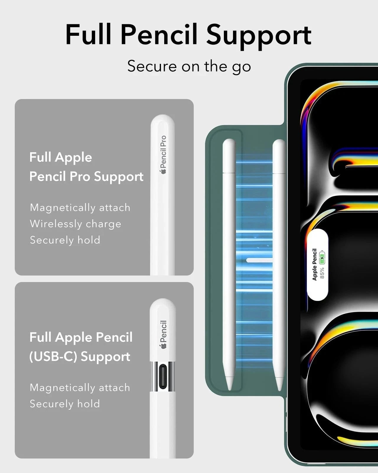 iPad Pro 11" (2025) Rebound Magnetic Case - Forest Green ESR ESR