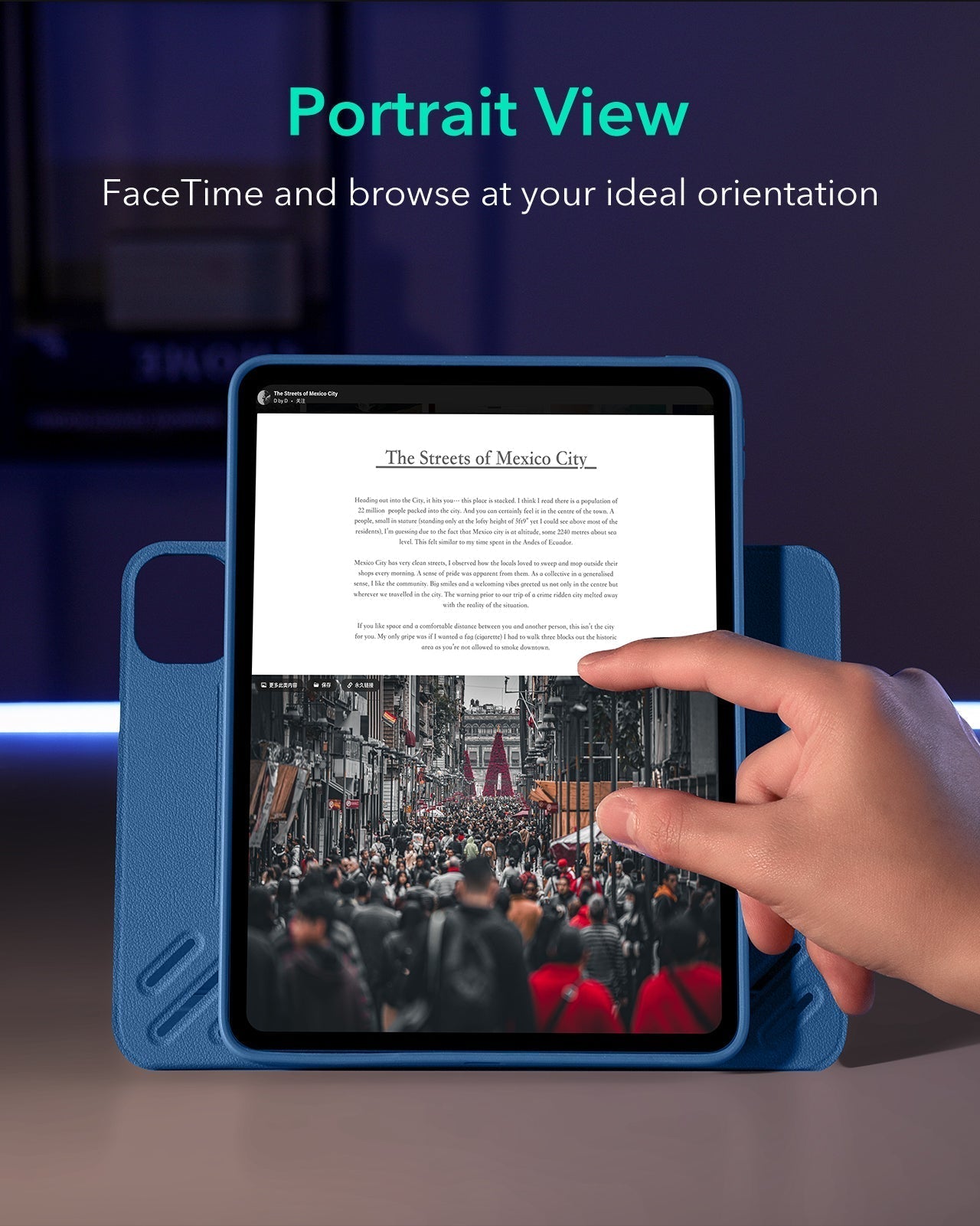iPad Pro 11ʺ (2025) Shift Magnetic Case - Navy Blue ESR ESR