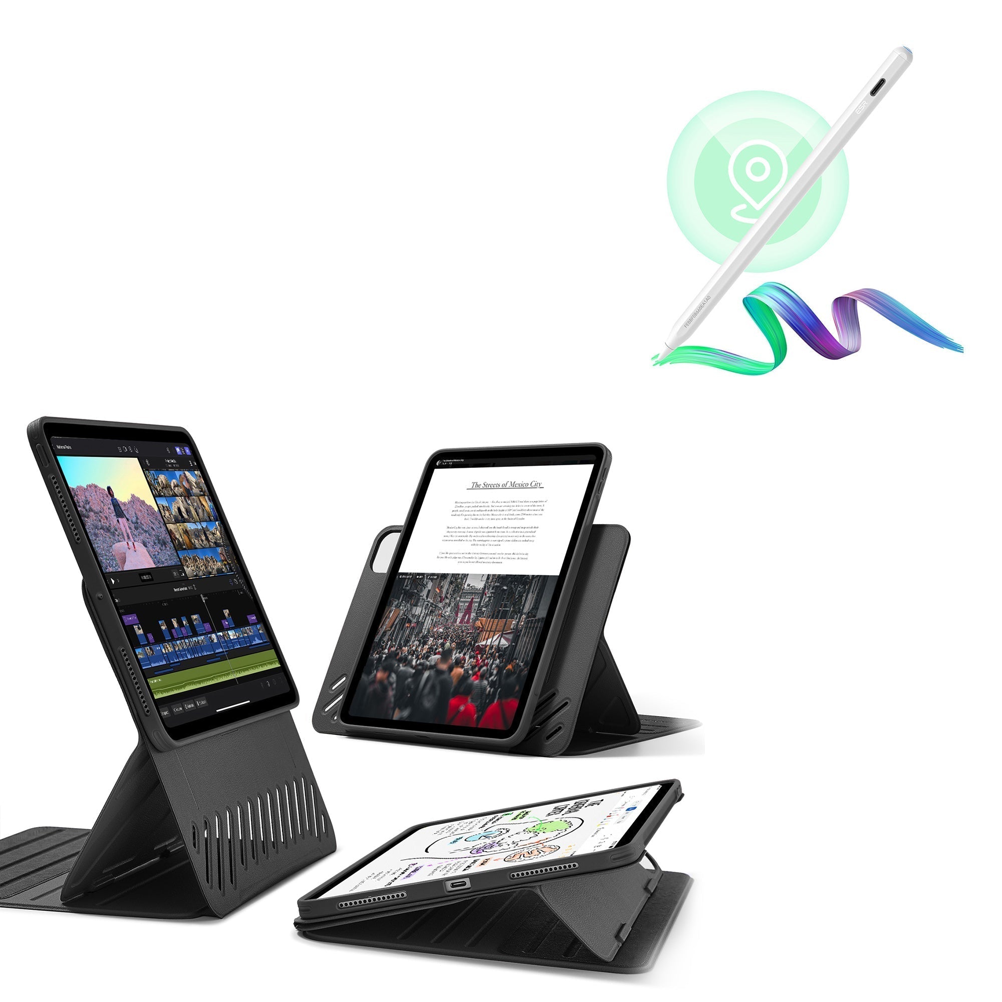 iPad Pro 11″ (2024) Shift Magnetic Case with Pencil Bundle - Black ESR ESR