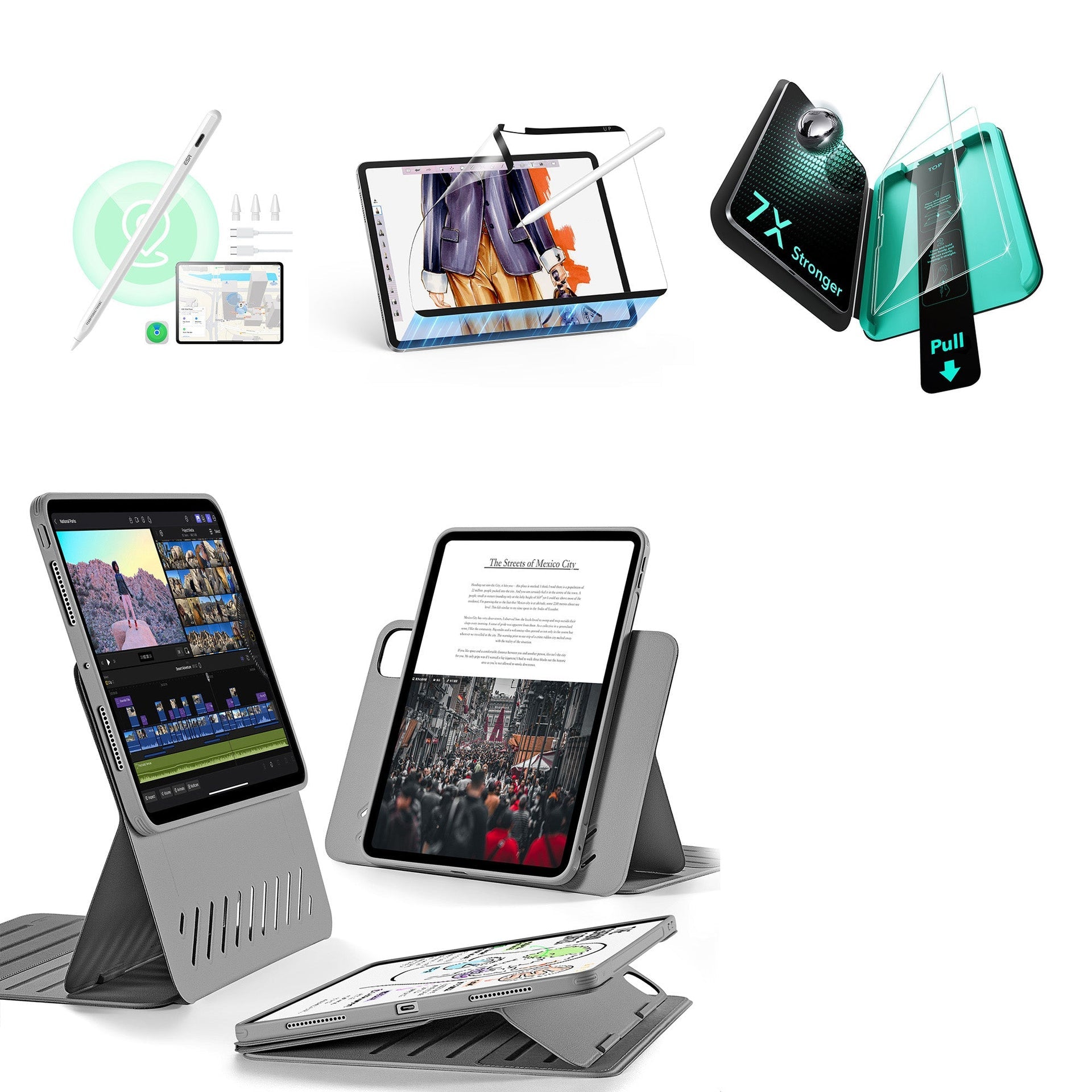 iPad Pro 11ʺ (2025) Shift Transformation with Digital Pencil Bundle - Grey ESR ESR