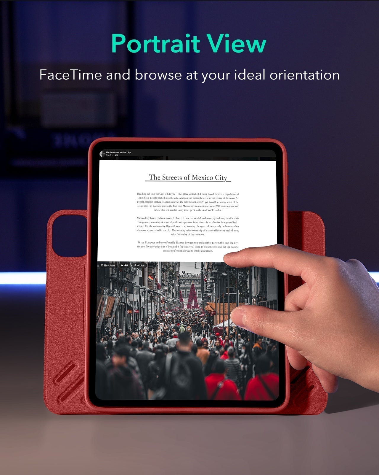 iPad Pro 11" (2025) Shift Transformation Bundle - Red ESR ESR