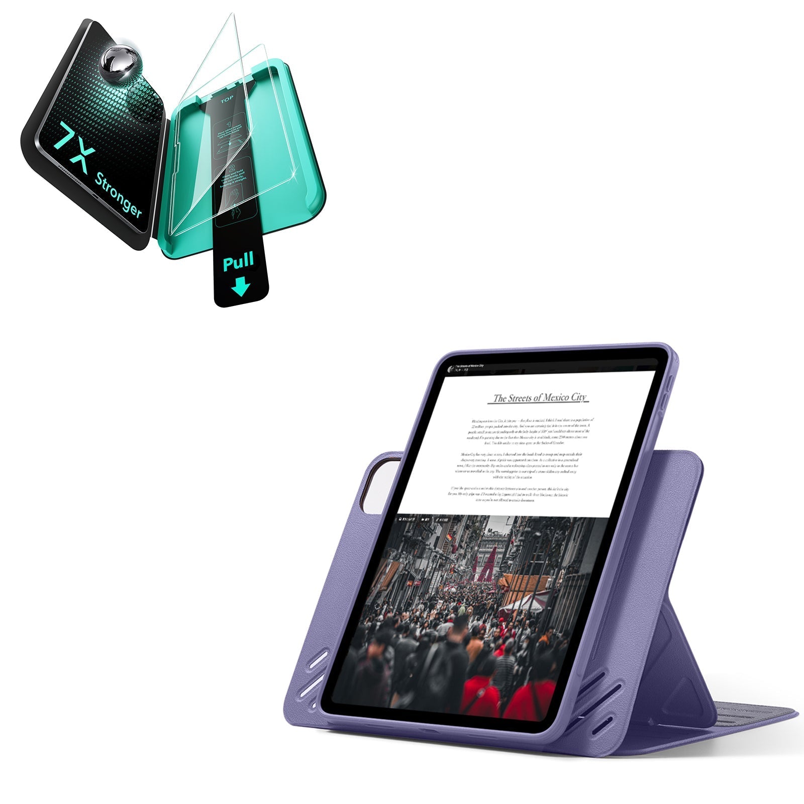 iPad Pro 13" (2025) Bundle Shift Magnetic Case & Armorite® Protection - Purple ESR ESR
