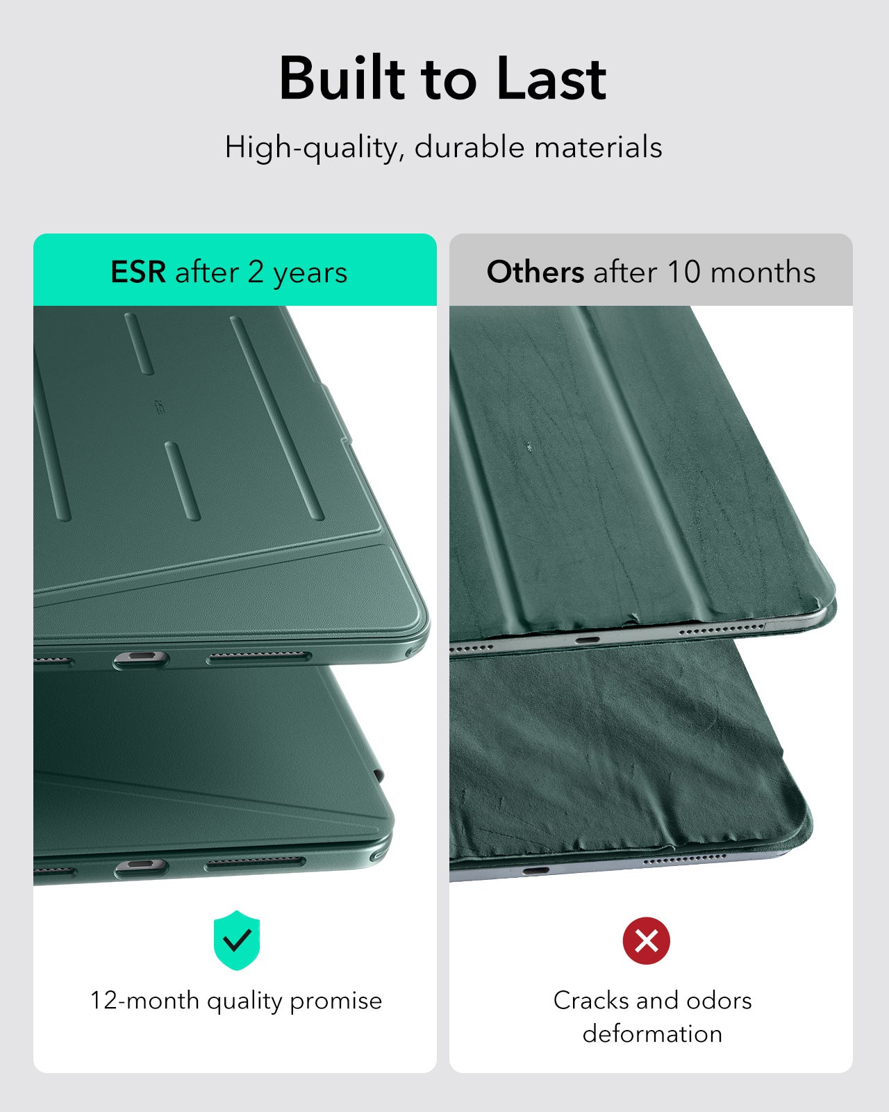 iPad Pro 13" (2024) Flip Magnetic Case with Pencil Holder - Green ESR ESR