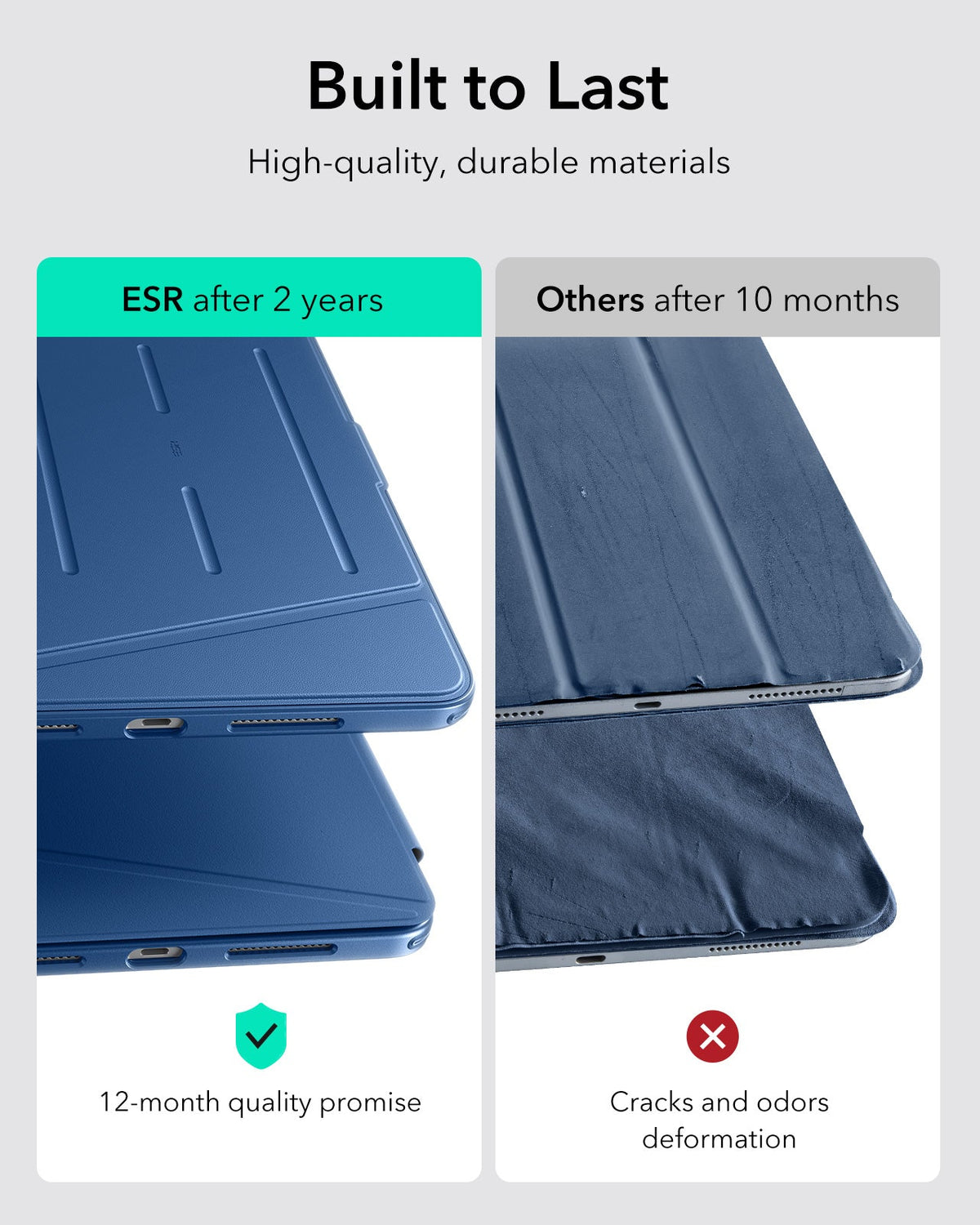 iPad Pro 13" (2024) Flip Magnetic Case with Pencil Holder - Navy Blue ESR ESR