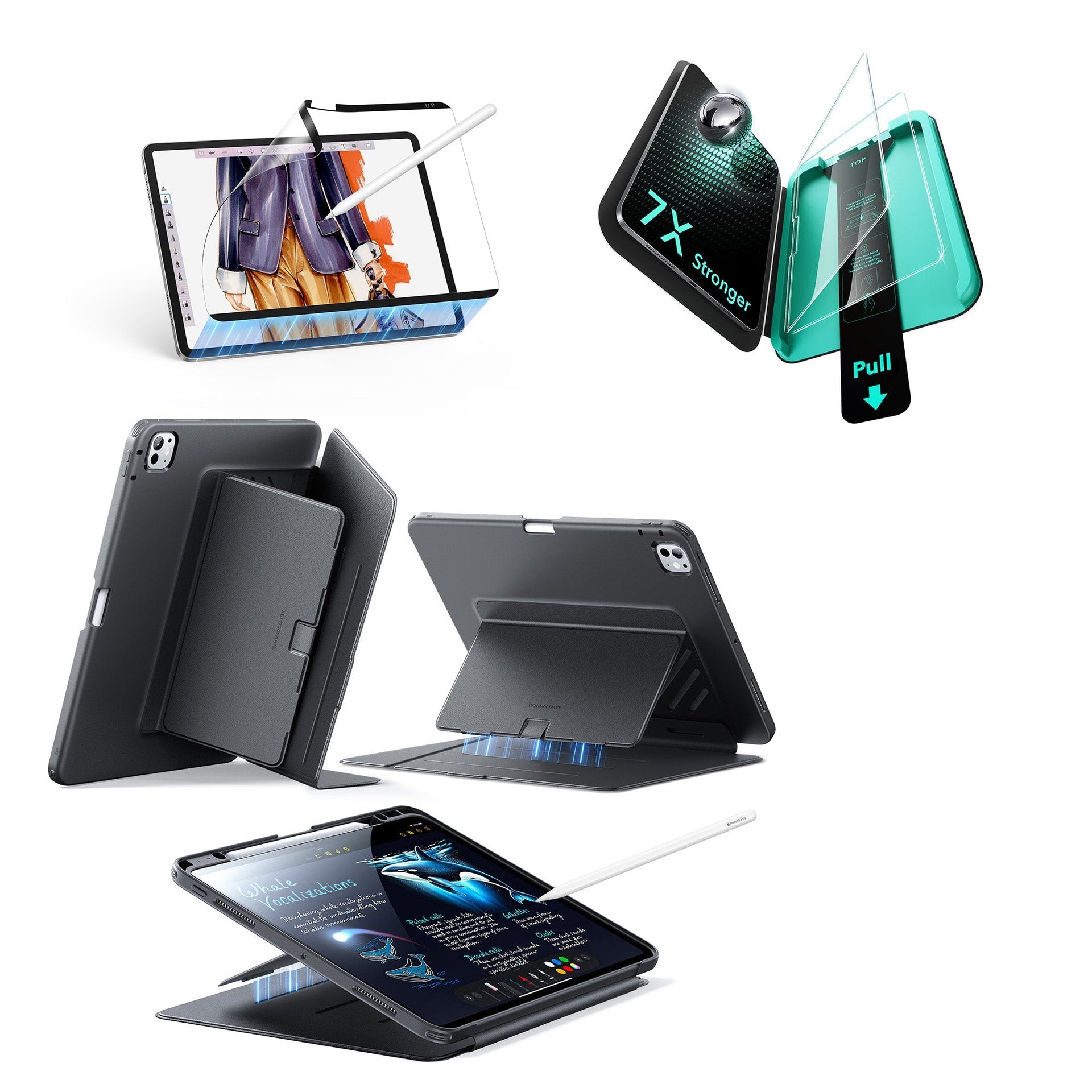 iPad Pro 13ʺ (2025) Flip Transformation Bundle - Black ESR ESR