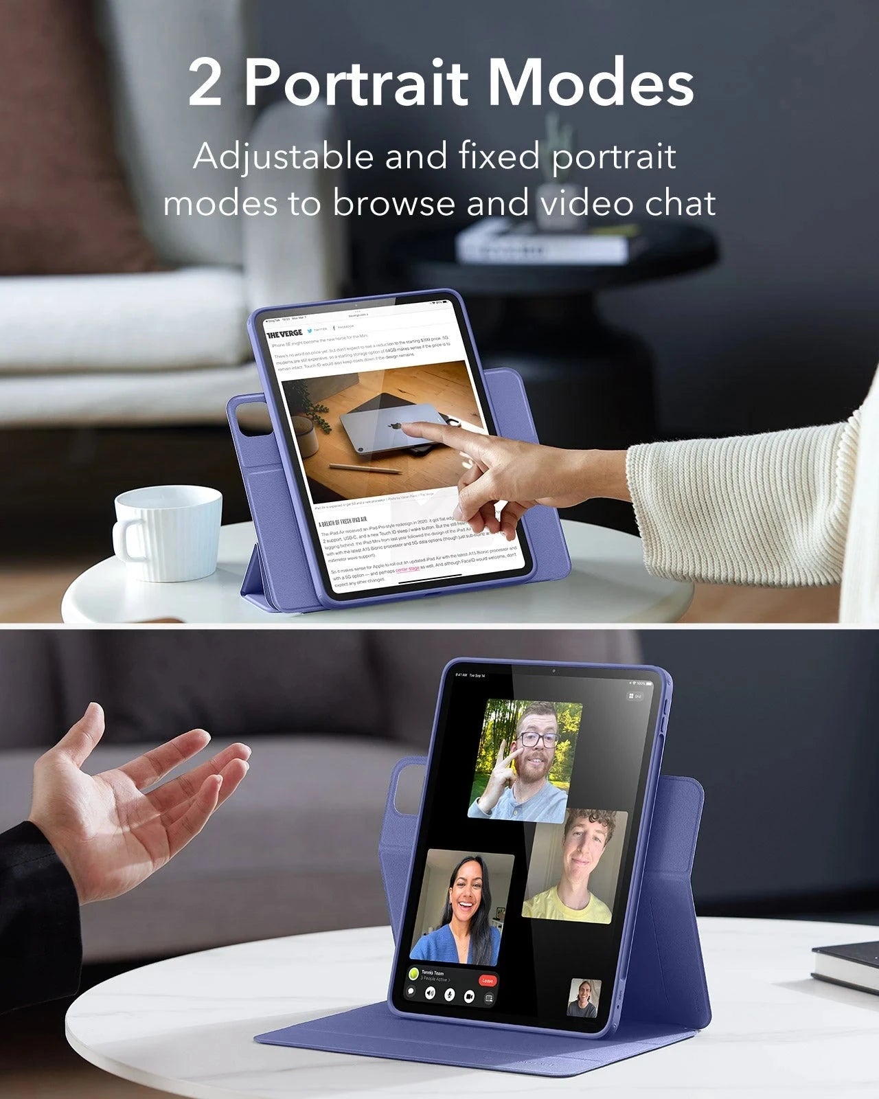 iPad Pro 13ʺ (2025) Rebound Hybrid Case 360 - Lavender ESR ESR