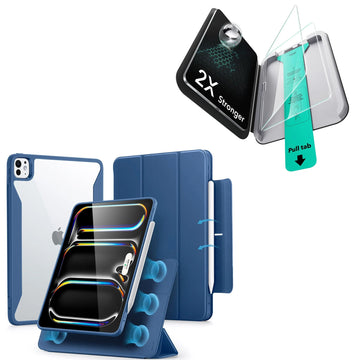 iPad Pro 13ʺ (2025) Rebound Case and Screen Protector Bundle - Navy Blue ESR ESR