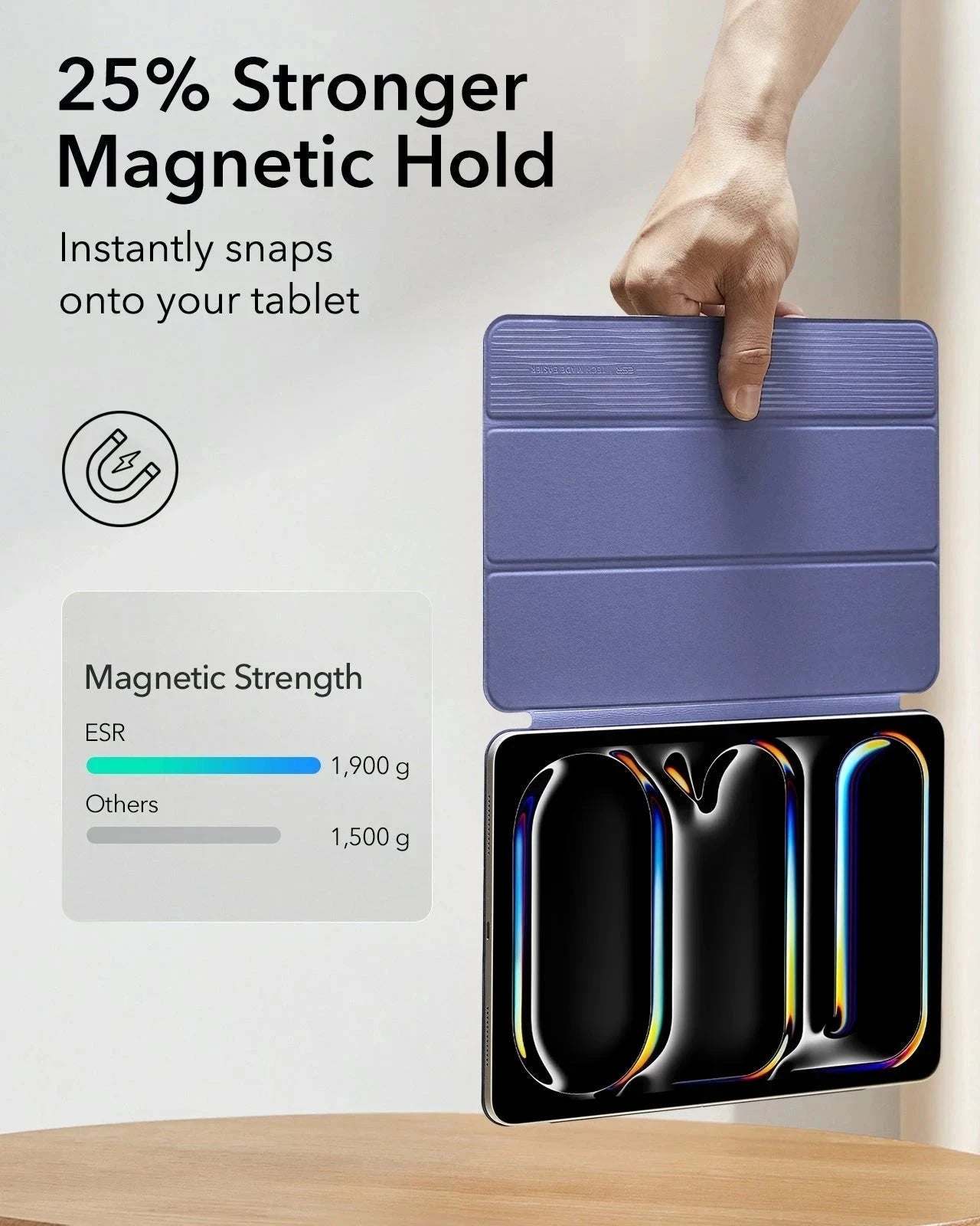 iPad Pro 13" (2025) Rebound Magnetic Case - Lavender ESR ESR