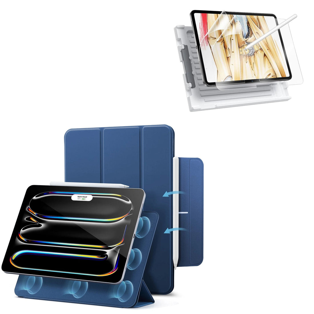 iPad Pro 13ʺ (2025) Rebound Paper-Feel Bundle - Navy Blue ESR ESR