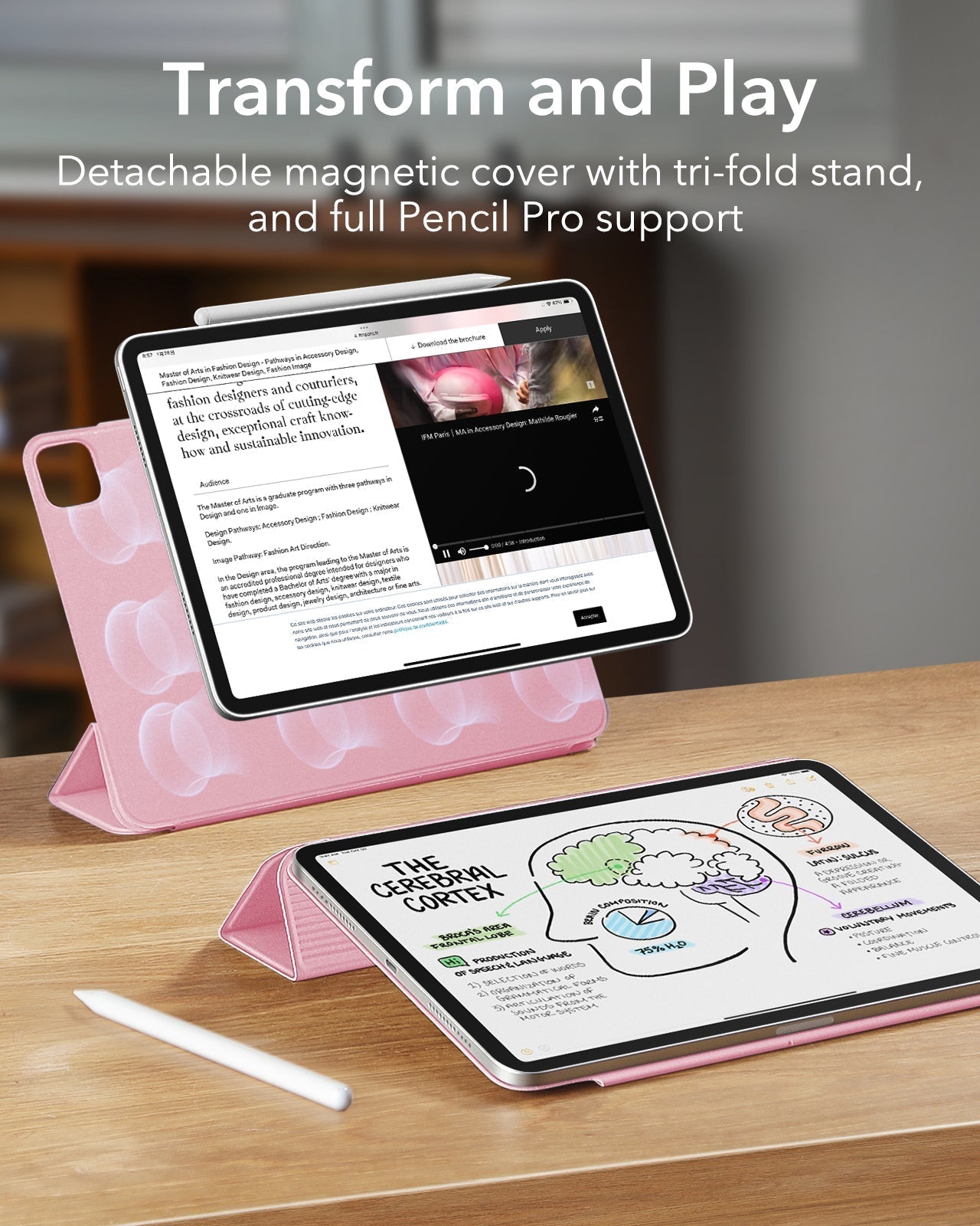 iPad Pro 13" (2025) Rebound Magnetic Case - Pink ESR ESR
