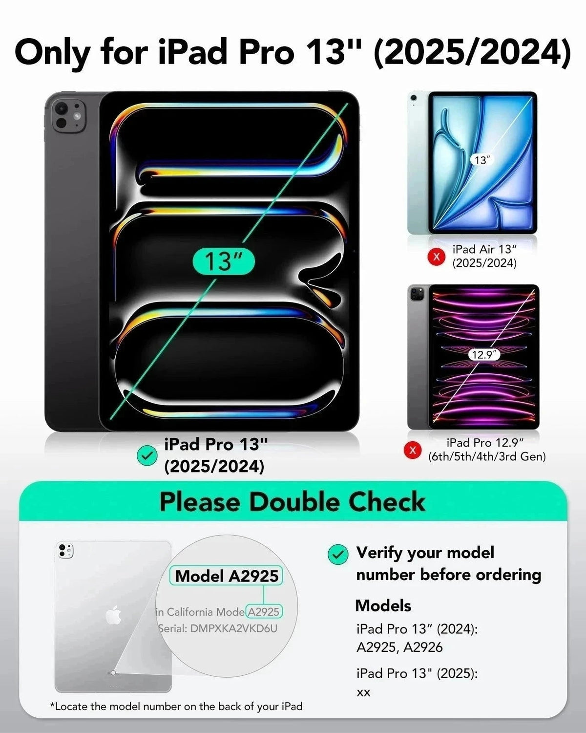 iPad Pro 13" (2025) UltraFit Armorite Screen Protector – 2 Pack ESR ESR