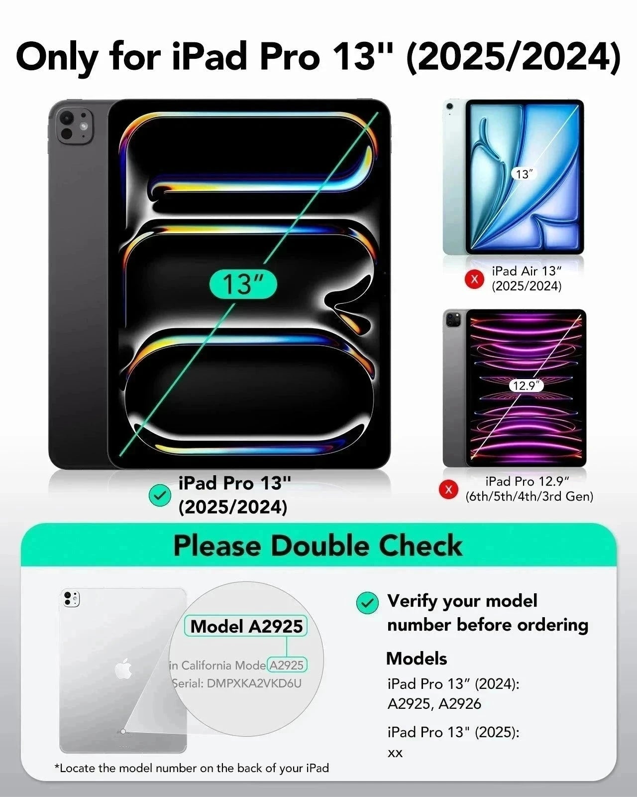 iPad Pro 13" (2025) UltraFit Armorite Screen Protector – 2 Pack ESR ESR