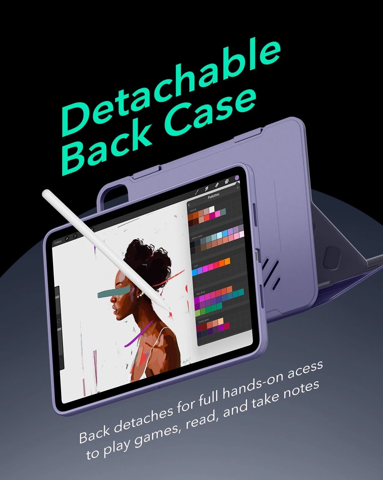 iPad Pro 13″ (2025) Shift Magnetic Case with Pencil Bundle - Purple ESR ESR