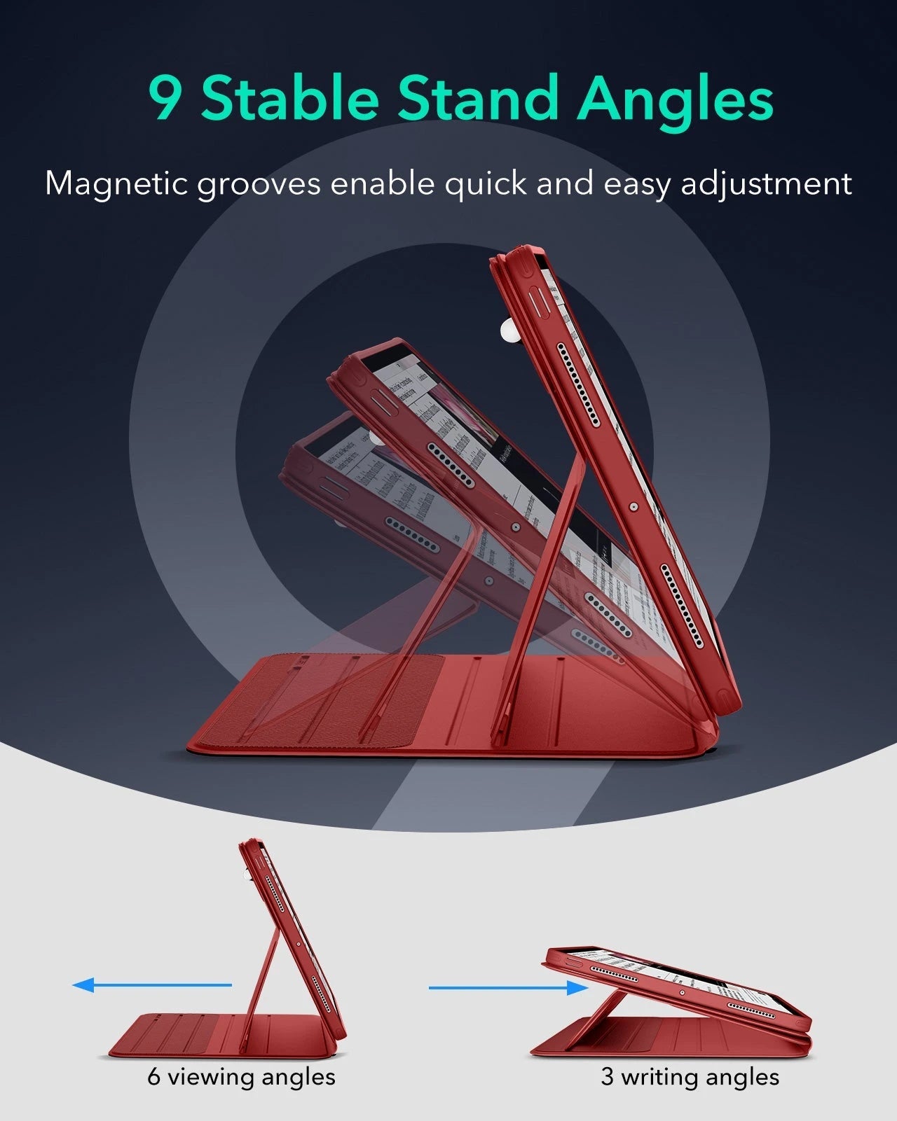 iPad Pro 13″ (2025) Shift Magnetic Case with Pencil Bundle - Red ESR ESR