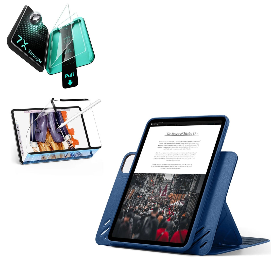 iPad Pro 13" (2025) Shift Transformation Bundle - Blue ESR ESR