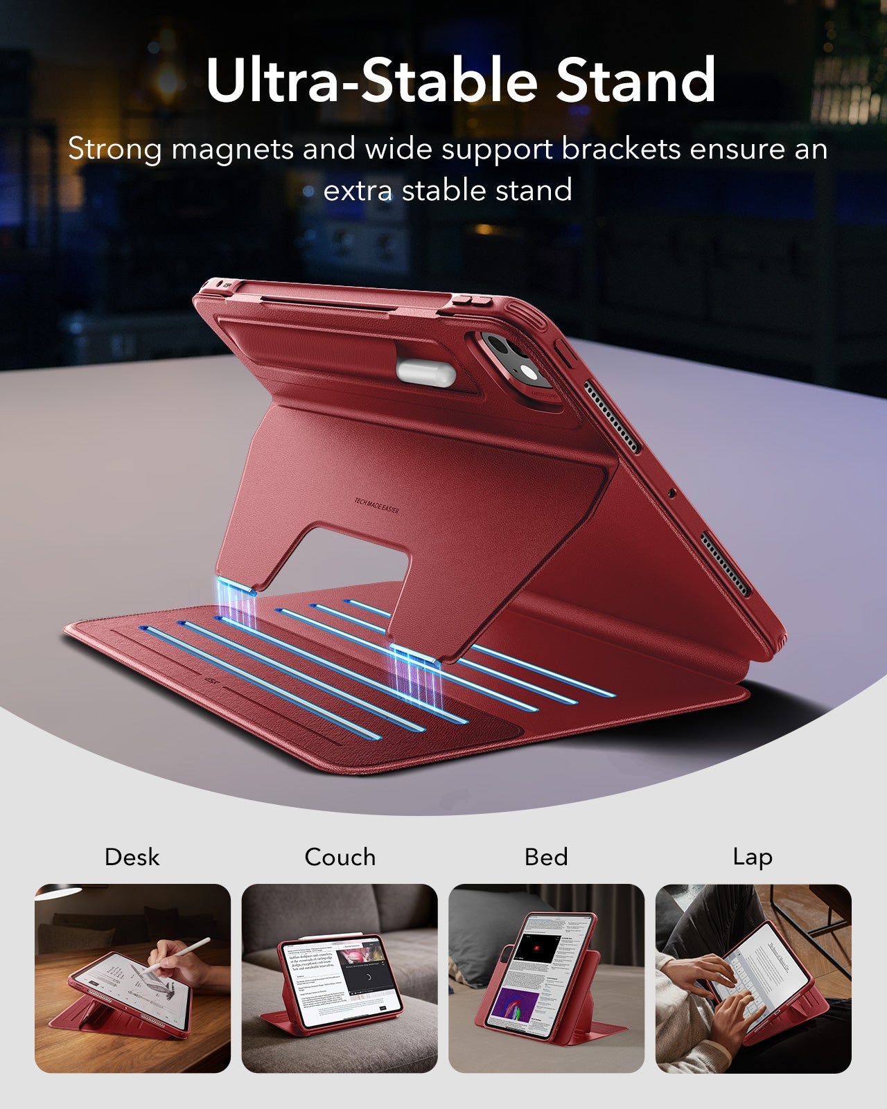 iPad Pro 13" (2025) Shift Transformation Bundle - Red ESR ESR