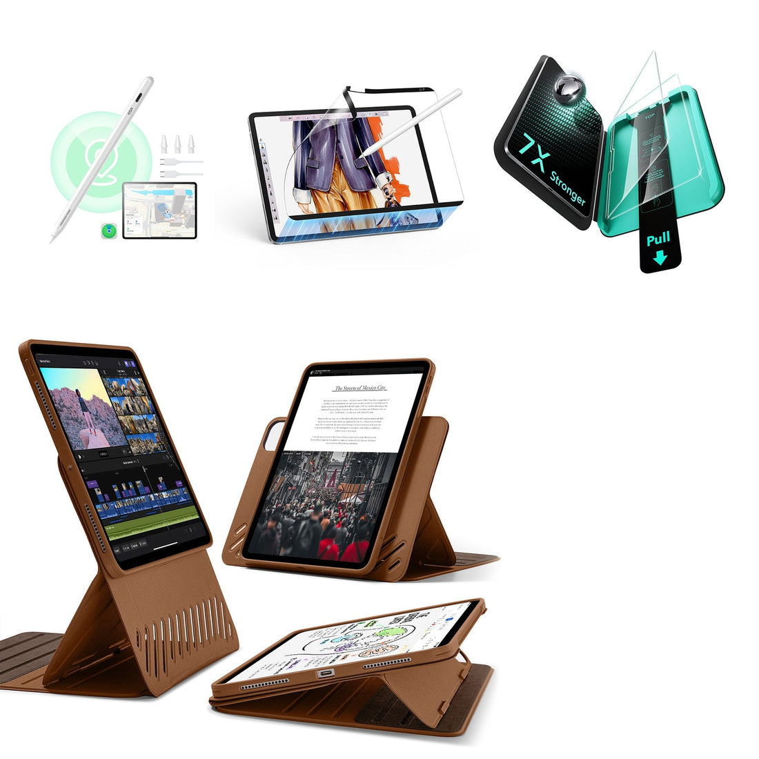 iPad Pro 13ʺ (2025) Shift Transformation with Digital Pencil Bundle - Brown ESR ESR