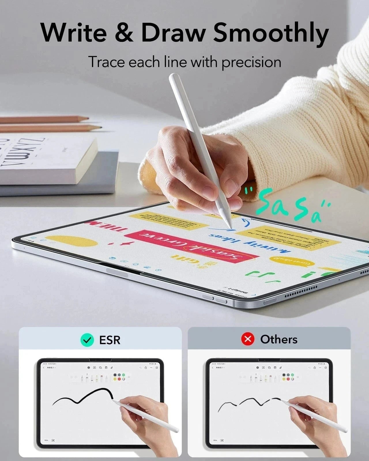 iPad Pro 11 (M5) Paper-Like Screen Protector Write and draw smoothly