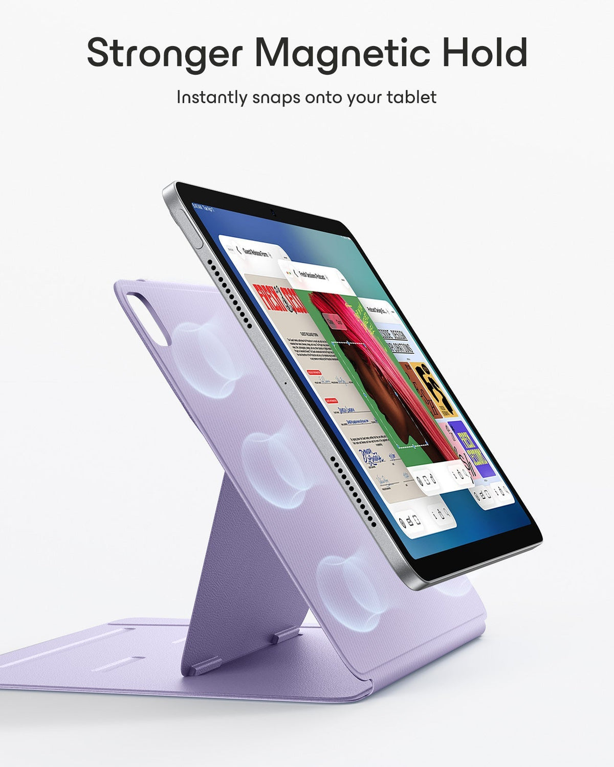iPad Pro 13" (M5) 2025 AirStance Magnetic Case & Writing Bundle - Purple ESR ESR