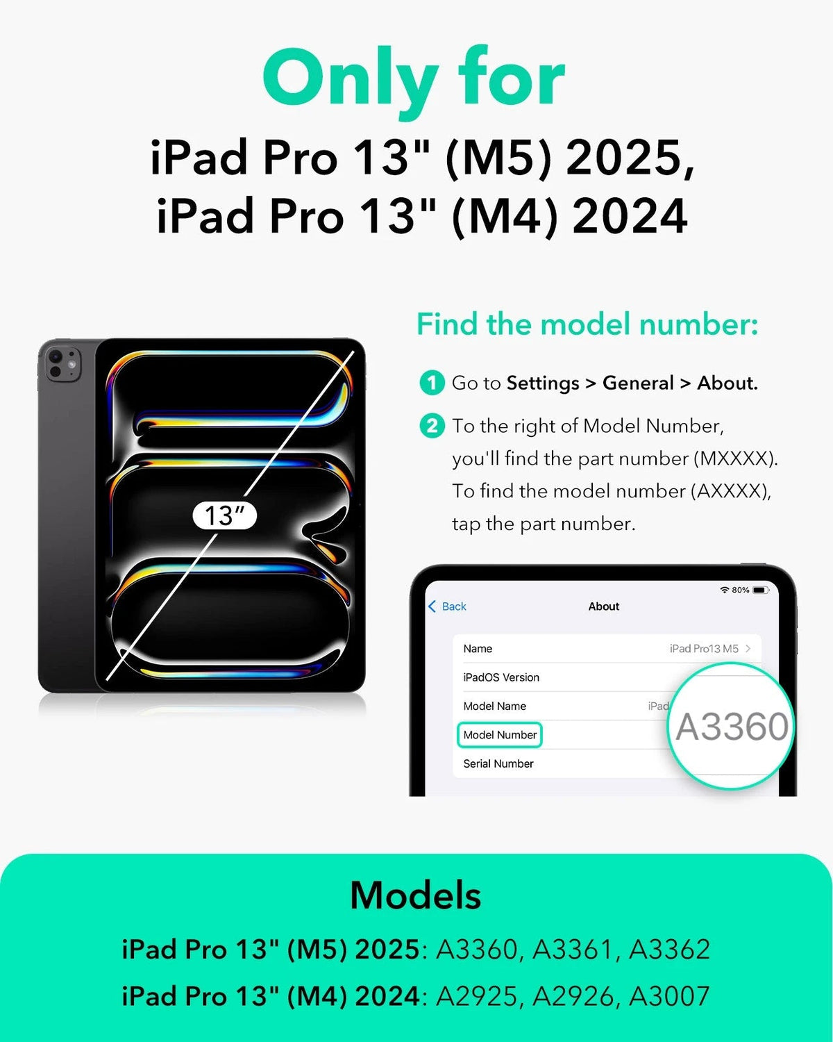 iPad Pro 13" (M5) 2025 AirStance Magnetic Creator Bundle - Sky Blue ESR ESR