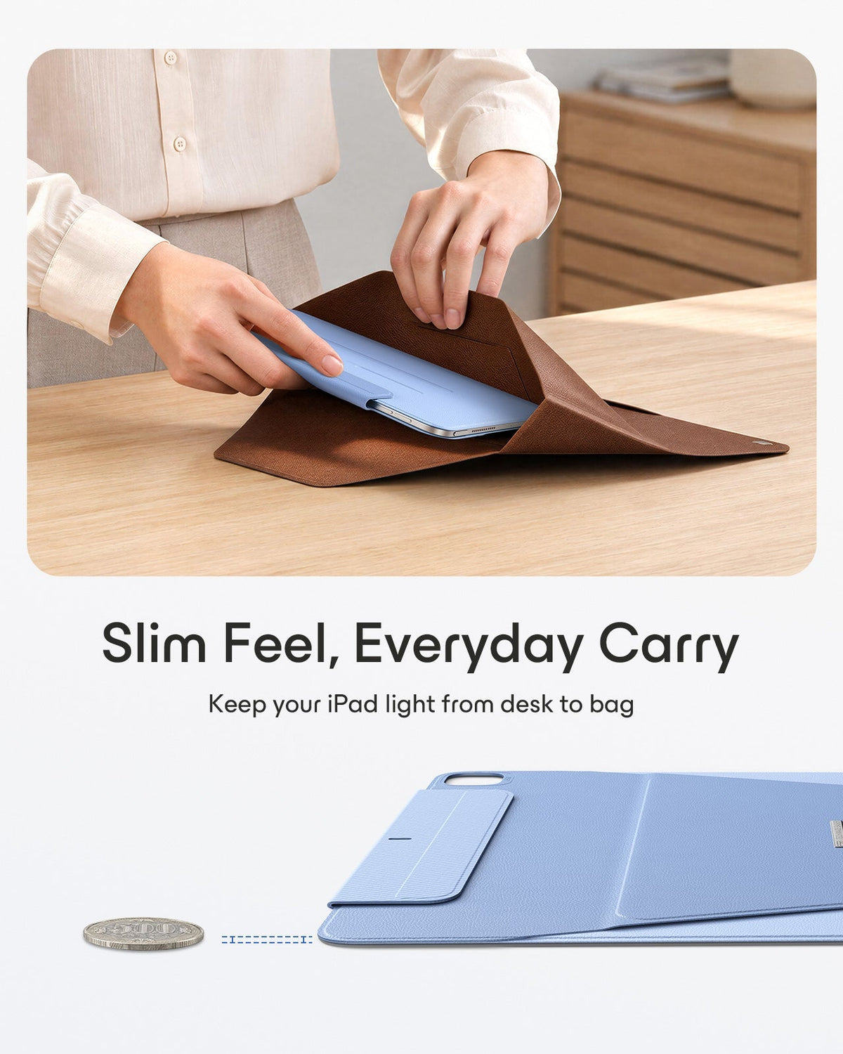iPad Pro 13" (M5) 2025 AirStance Magnetic Creator Bundle - Sky Blue ESR ESR